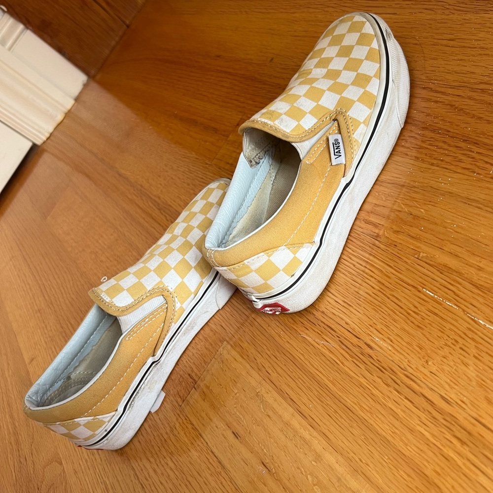 COPY - Yellow checkered vans
